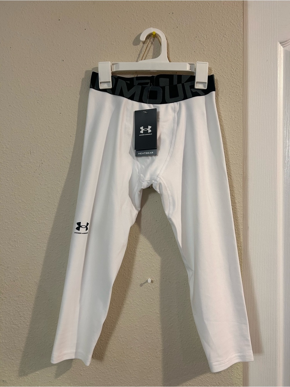 Under Armour kids HeatGear White Compression Tights